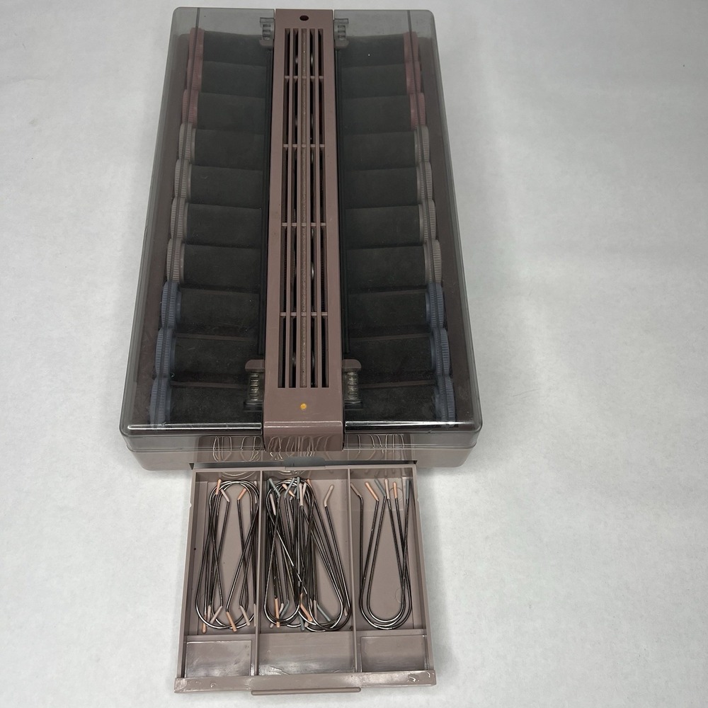 Vidal Sassoon Slimline Hairsetter Hot Curlers 20 Flocked Rollers 19 Clips VS-370 - Picture 3 of 8